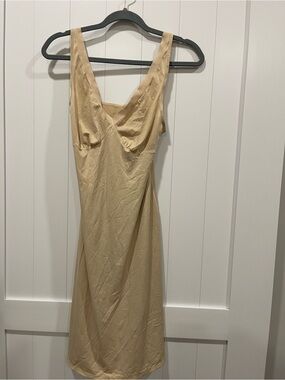 Vanity Fair Beige Midi Slip Dress 36